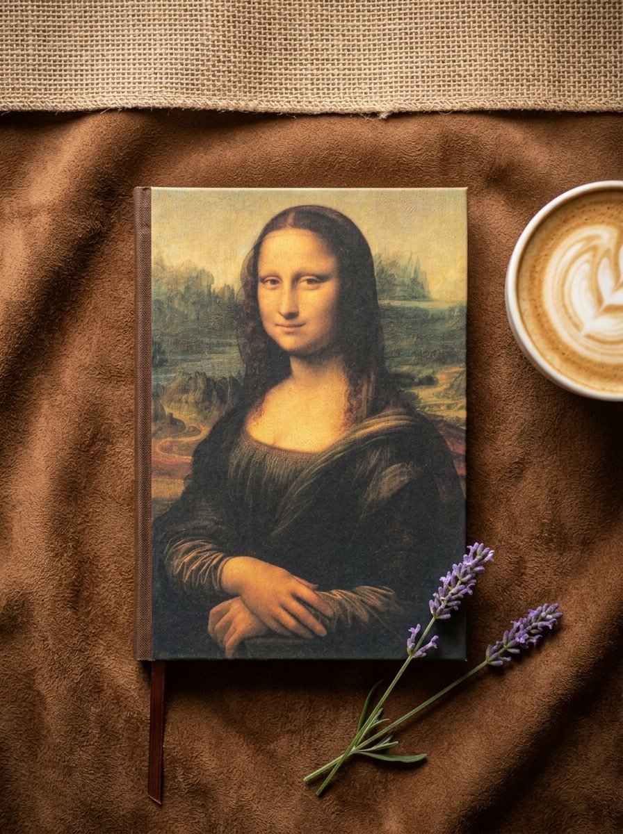 Mona Lisa, cuaderno artesanal de Singular