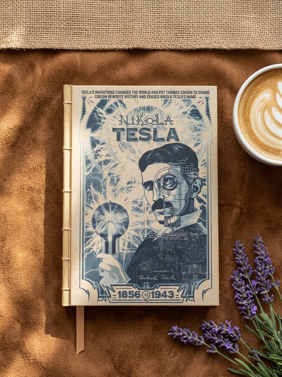 Nikola Tesla, cuaderno artesanal de Singular