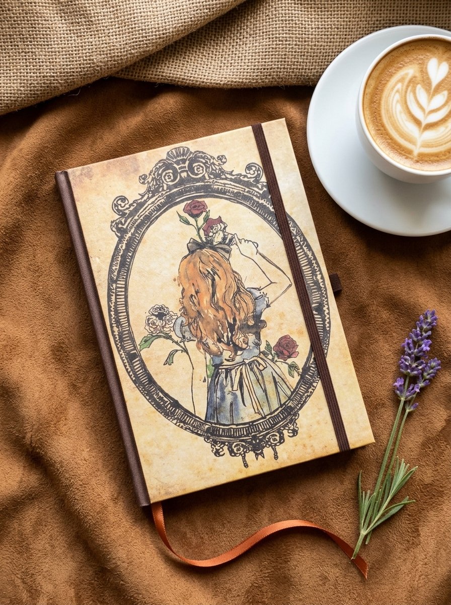 La dama y la rosa, cuaderno artesanal de Singular